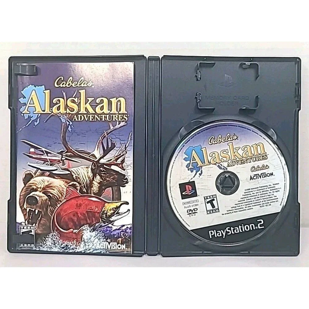 Cabela's Alaskan Adventures Sony Playstation 2 PS2 Game Complete CIB 2006